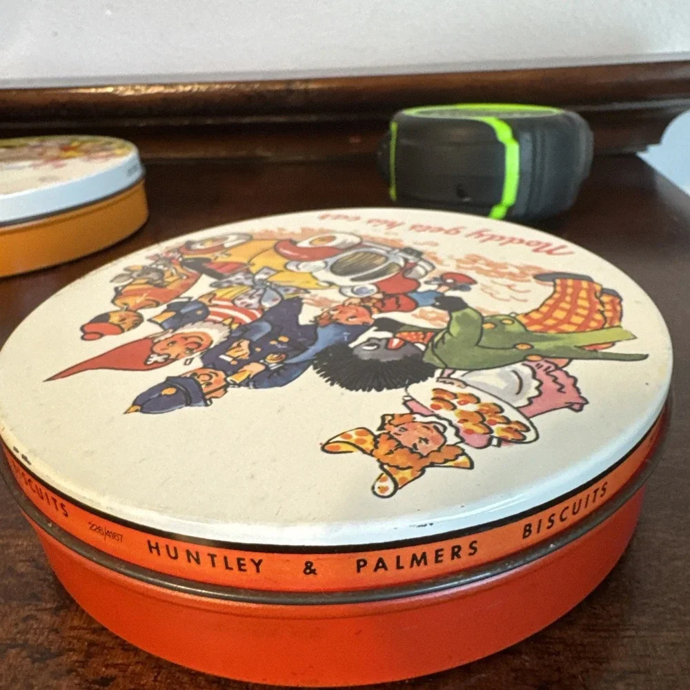 2 - Huntley & Palmer Biscuit Tins Vintage Mabel Lucie Set